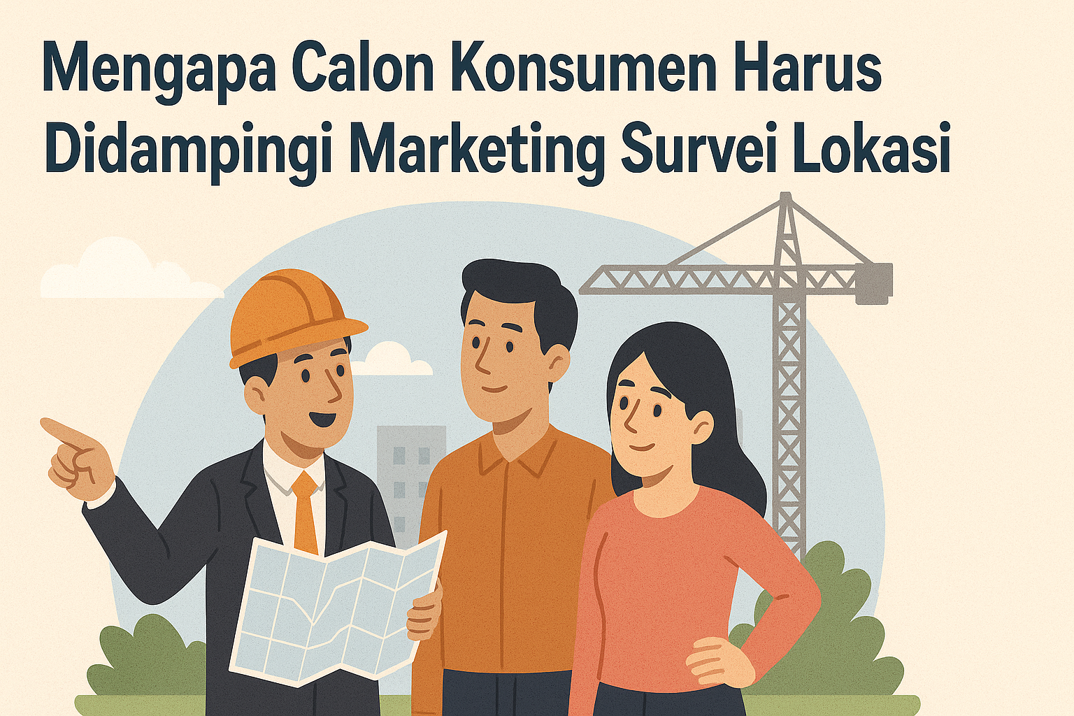 Mengapa calon konsumen harus di dampingi survey lokasi?