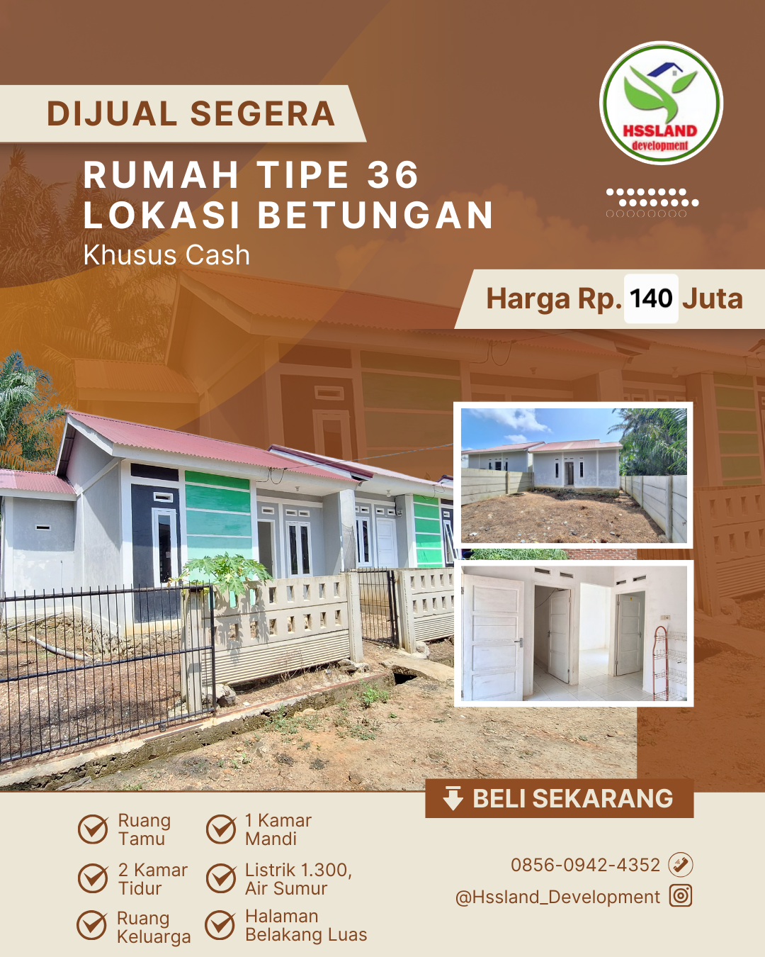 Rumah Minimalis Tipe 36 m²