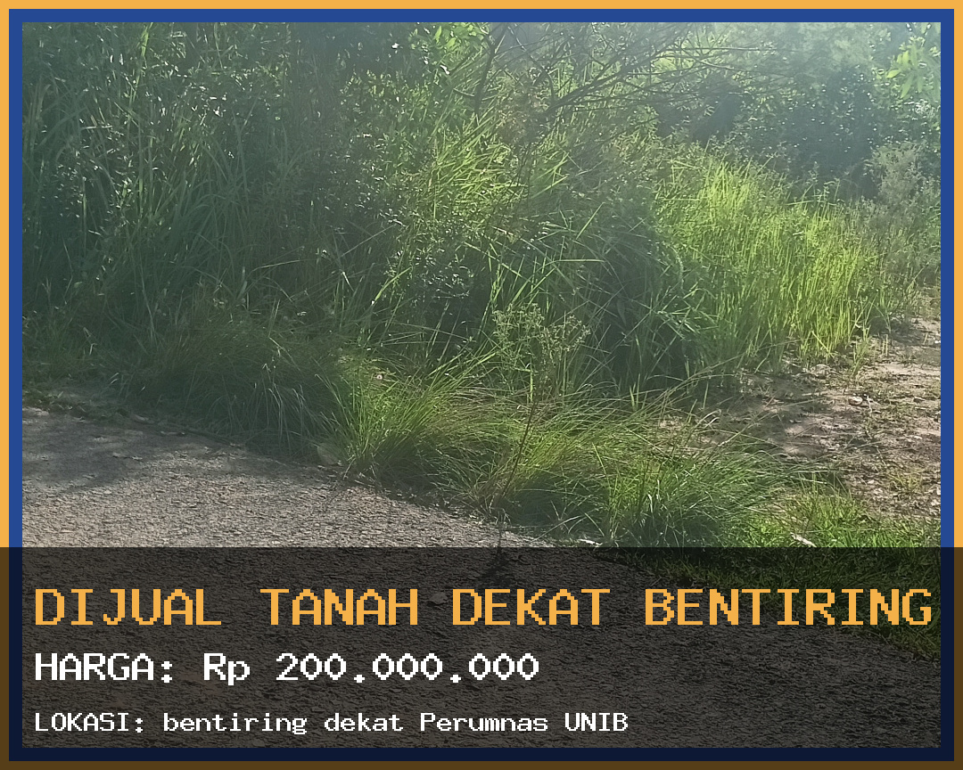 Dijual Tanah Dekat Bentiring